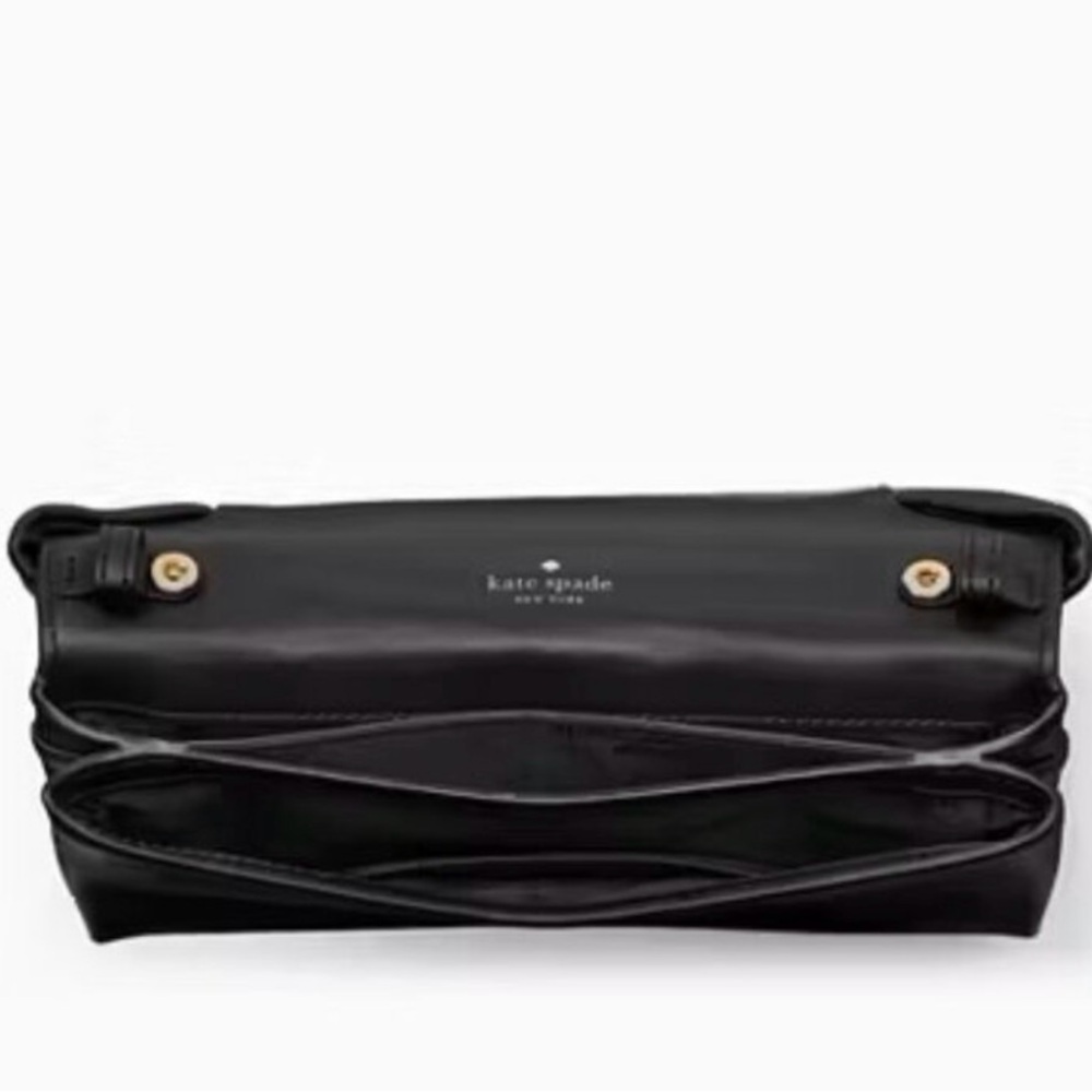 Kate Spade Black Leather Crossbody with Gold Accents - Picture 5 of 10